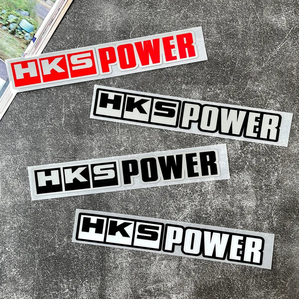 1PC Reflective HKS Power Sticker Waterproof Vinyl Decal Car Motorcycle Bumper