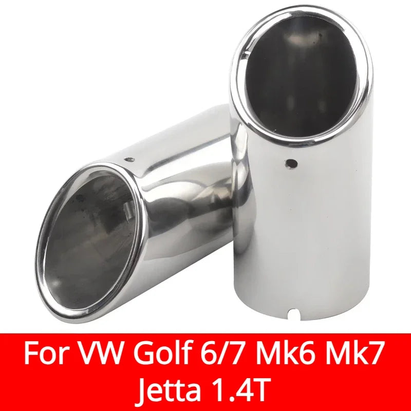 Stainless Steel Exhaust Tip for VW Golf 6 7 Lavida Bora Tiguan 1.4T