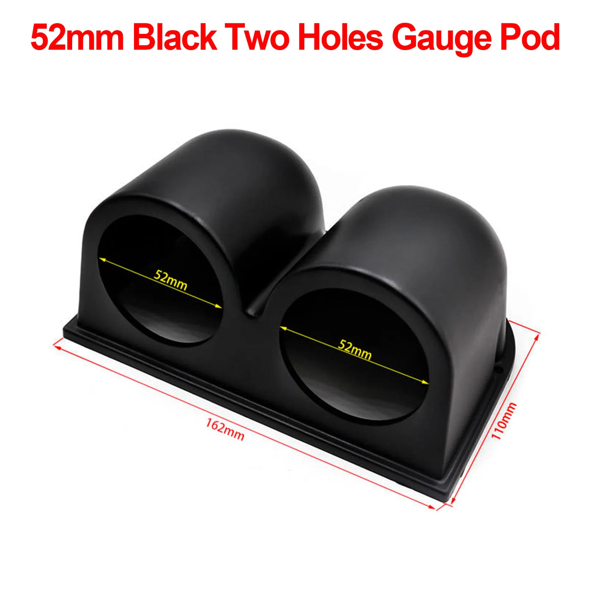 52mm Car Gauge Pod Holder Single Double Triple Mount Left Right Drive Black