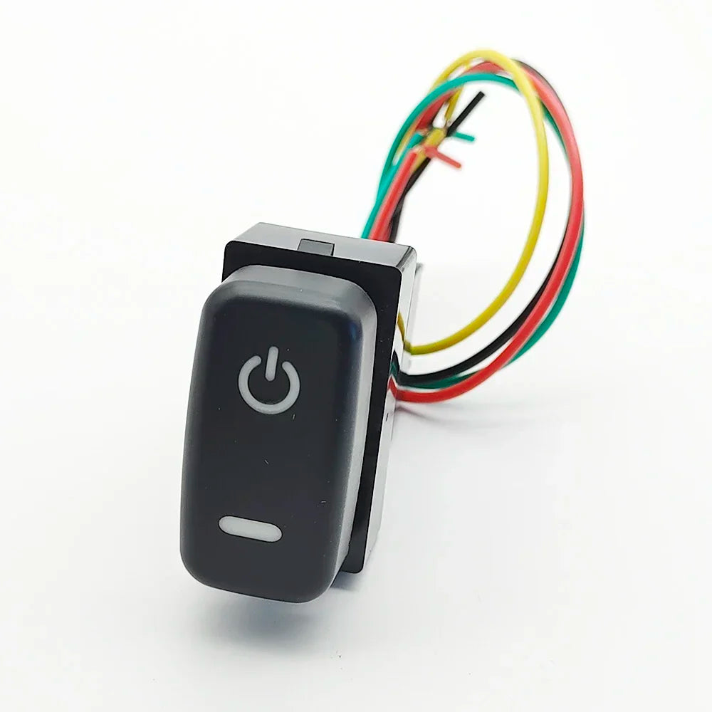 Red LED Fog Light DRL Power Switch Button for Mitsubishi Pajero Lancer