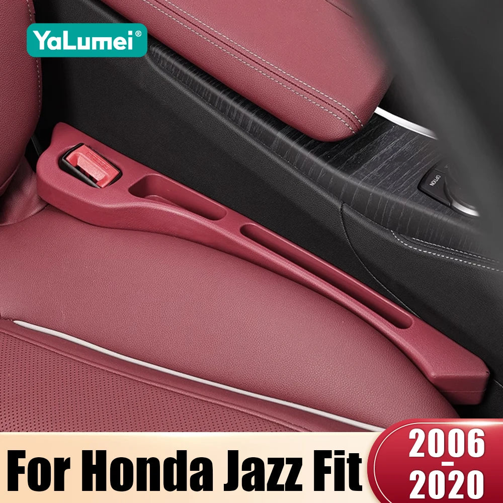 2PCS Car Seat Gap Filler Leak Proof Strips for Honda Jazz Fit 2006–2020