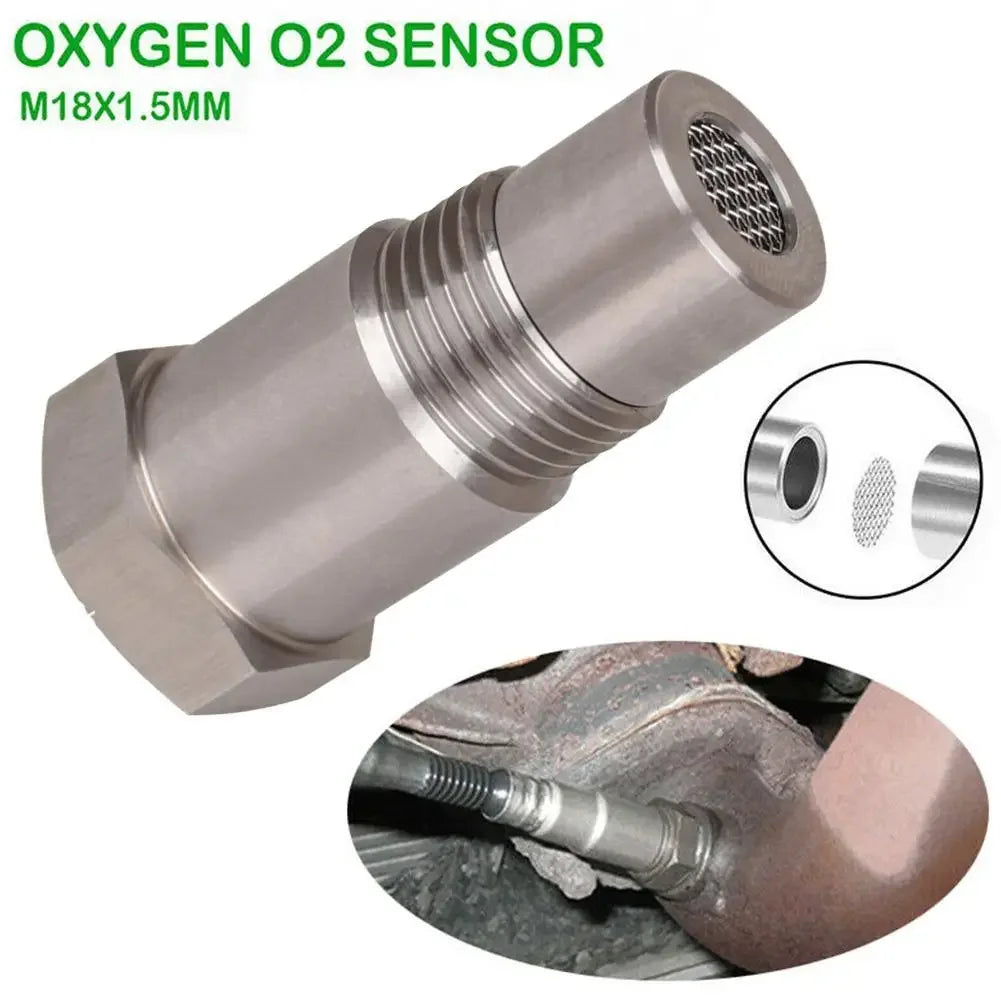 2Pcs M18x1.5 O2 Oxygen Sensor Adapter CEL Fixer Off-Road Performance