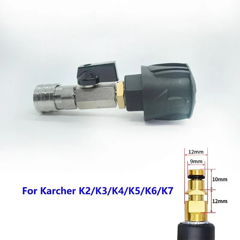 1/4" Stainless Steel Quick Release Ball Valve for Karcher K2-K7 Pressure Washer