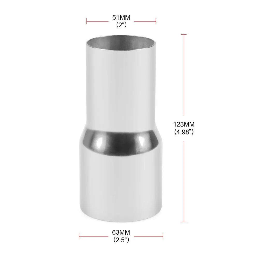 2 1/2" 2.5" ID to 3" OD Universal Exhaust Pipe to Component Adapter Reducer
