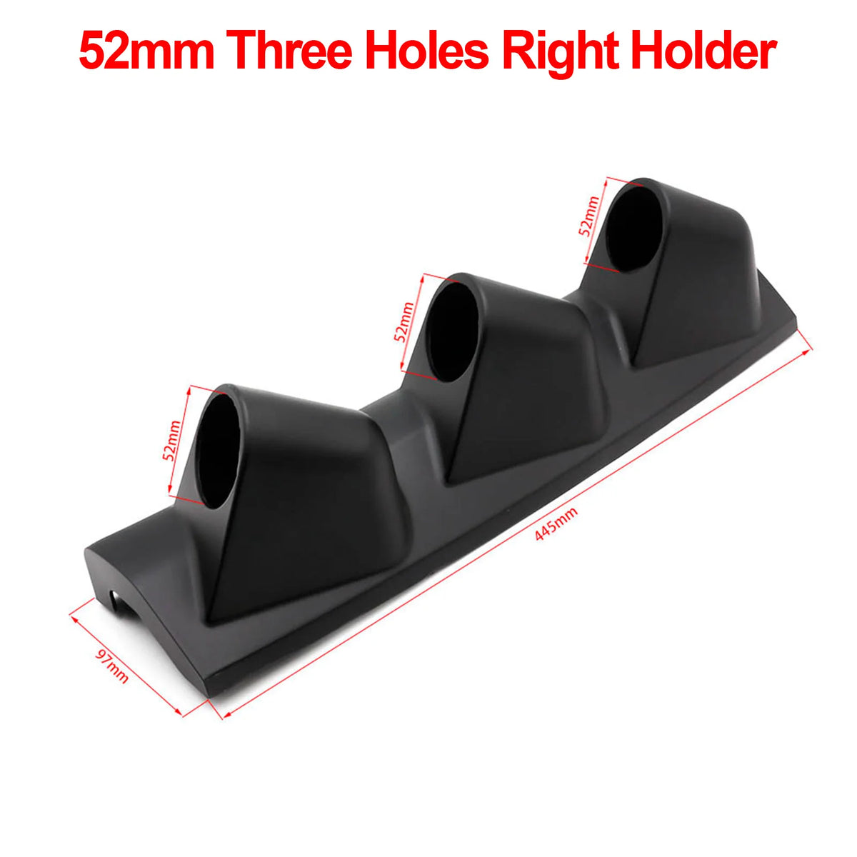 52mm Car Gauge Pod Holder Single Double Triple Mount Left Right Drive Black