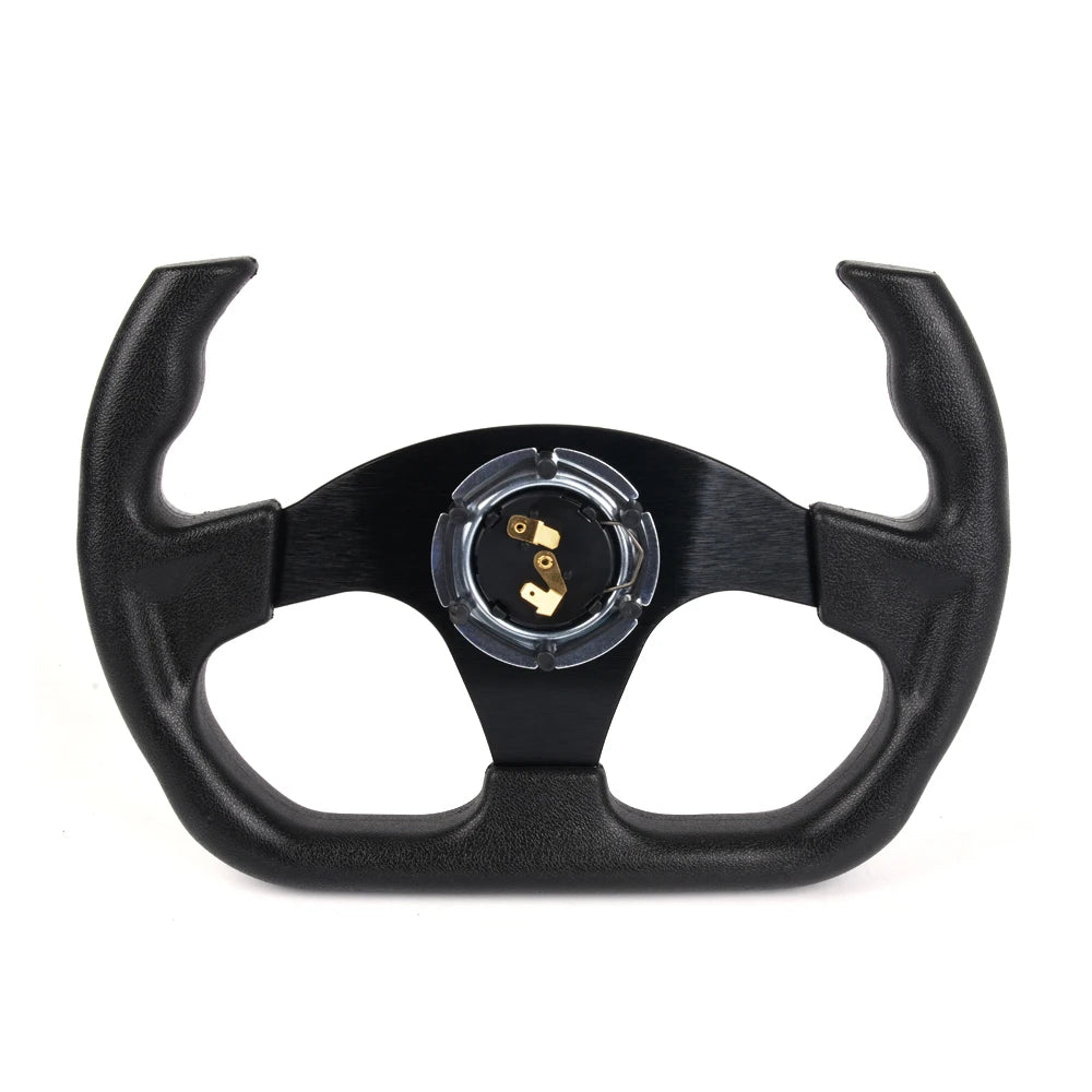 RASTP RS-STW025 14" 350mm Suede Deep Dish Racing Steering Wheel Drift Sport
