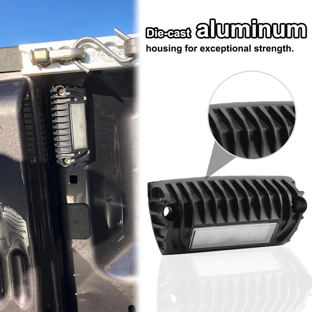12V/24V LED RV Exterior Porch Light 6500K Waterproof Awning & Camping Work Light
