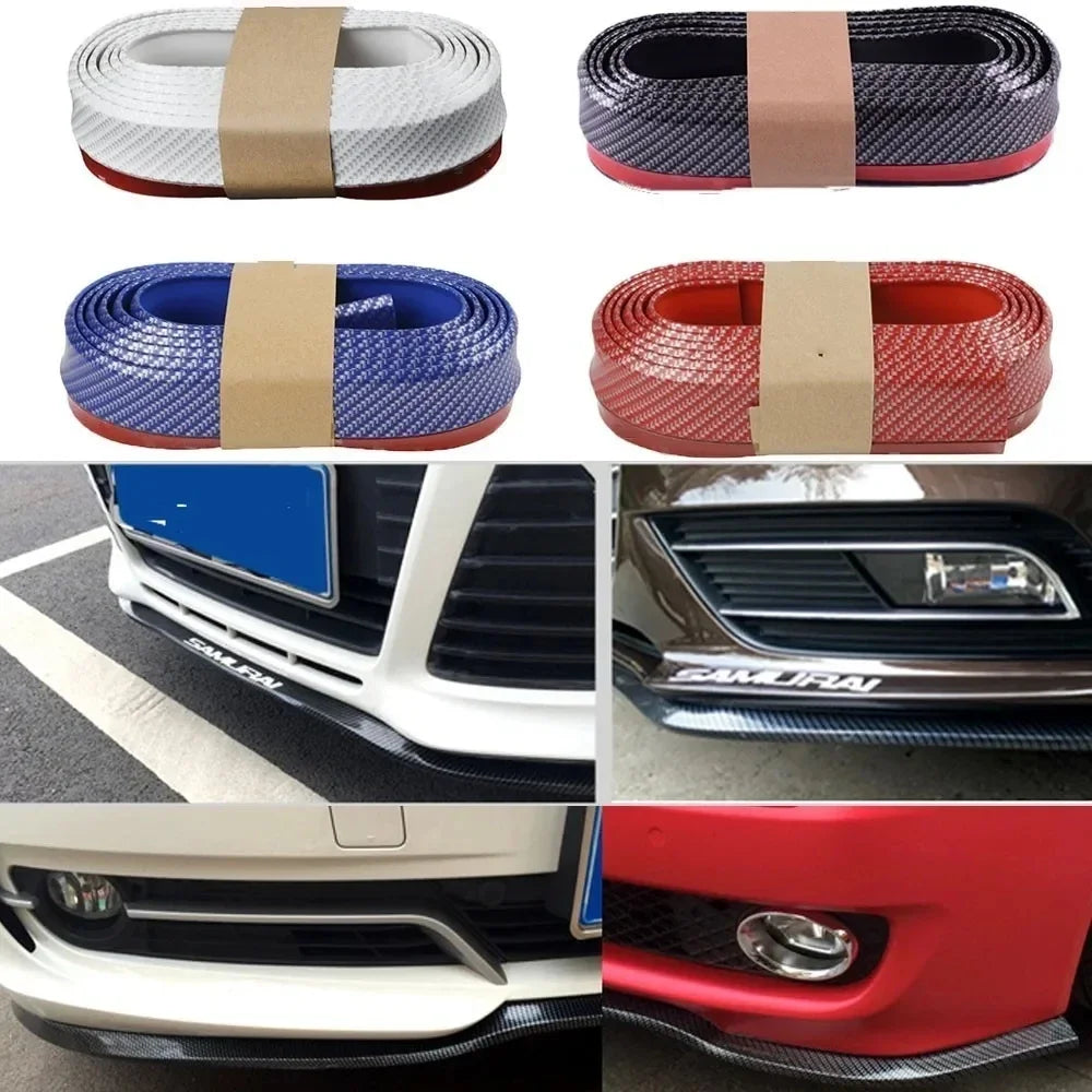 2.5M Universal Car Bumper Lip Rubber Front Splitter Protector Trim Strip