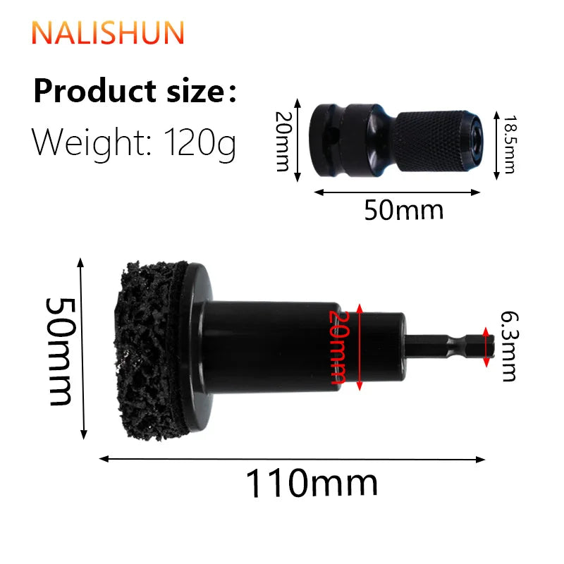 Wheel Hub Rust Removal Brush Brake Hub Stud Cleaning Tool Kit