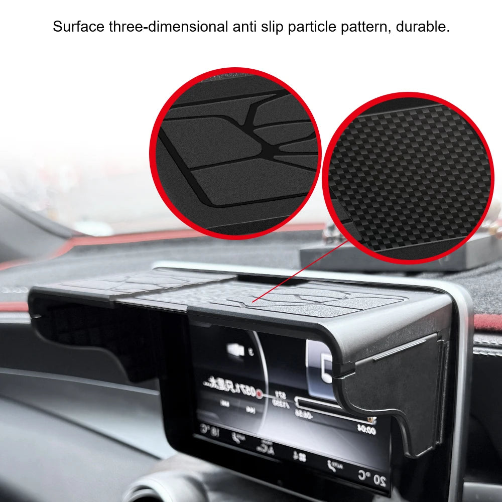 Universal Car GPS Navigation Screen Sun Shade Visor Dashboard Display Hood