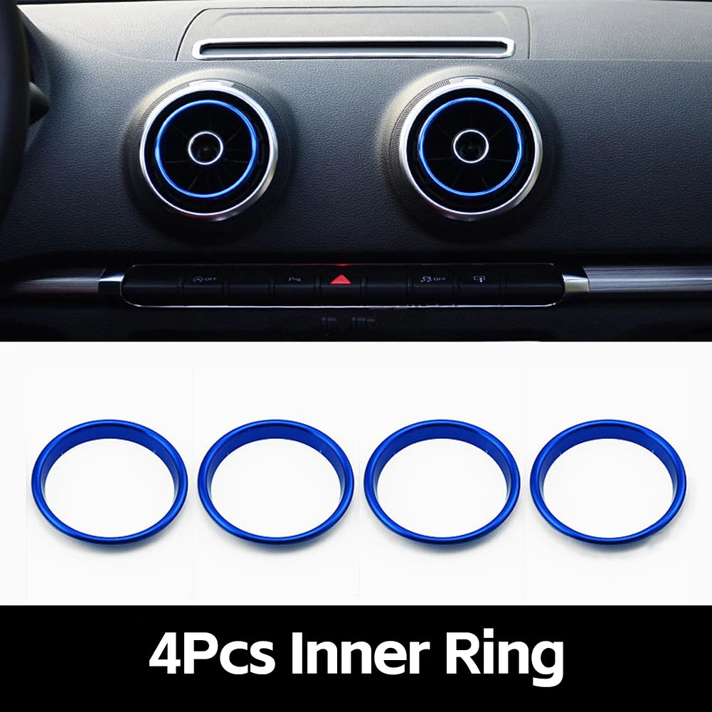 Air Vent Trim Ring Centre Console Cover for Audi A3 8V S3 2014-2019