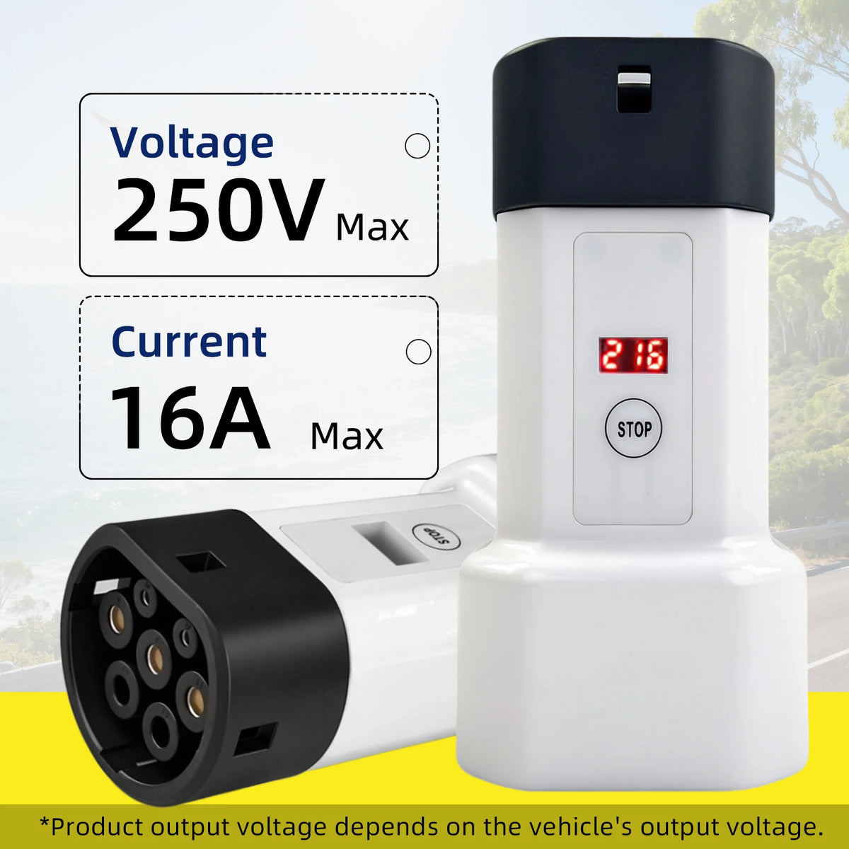Type 2 V2L Discharger Adapter AU Socket for BYD Geely Chery XPeng Hyundai EV