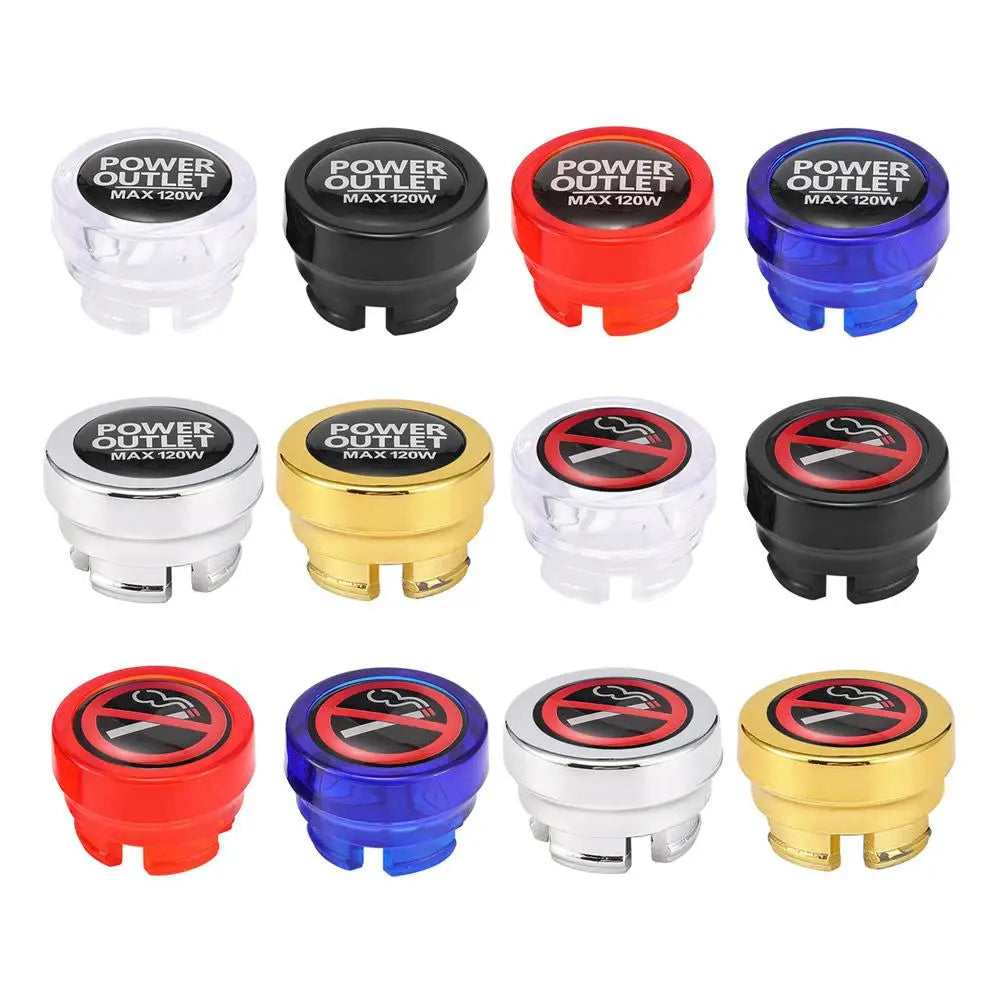 Universal Car Cigarette Lighter Dustproof Cover Cap Automotive Socket Trim