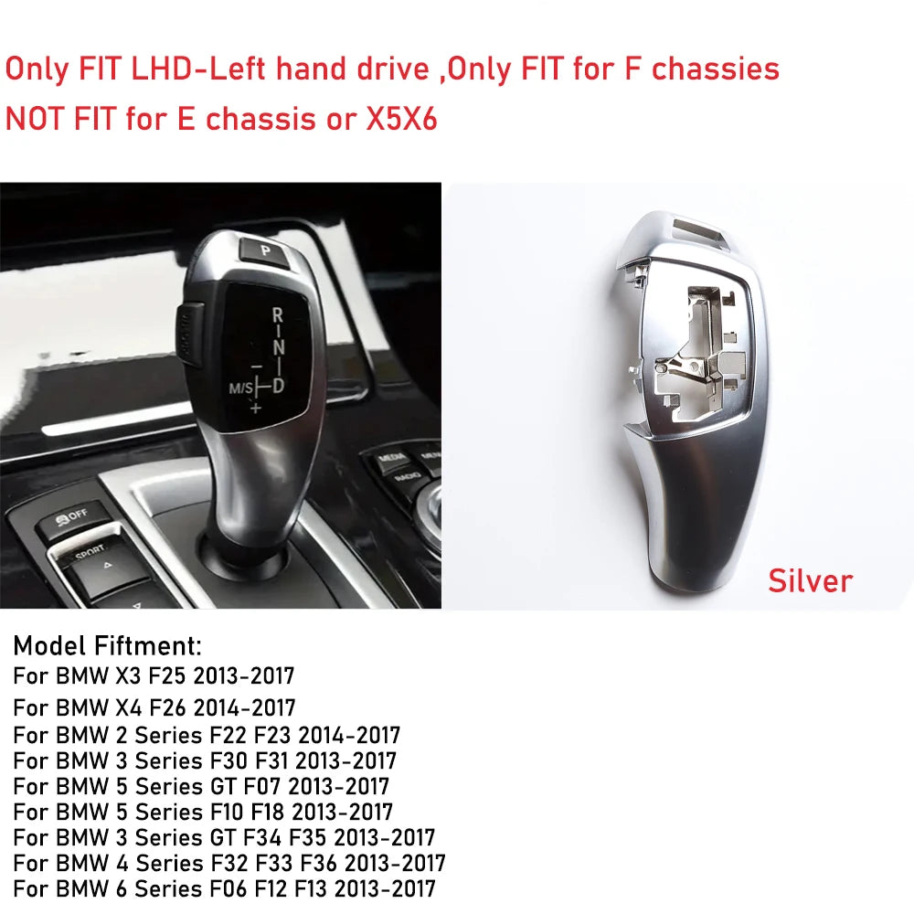 Gear Shift Knob Cover Trim Replacement for BMW F10 F11 F20 F22 F25 F30 F31