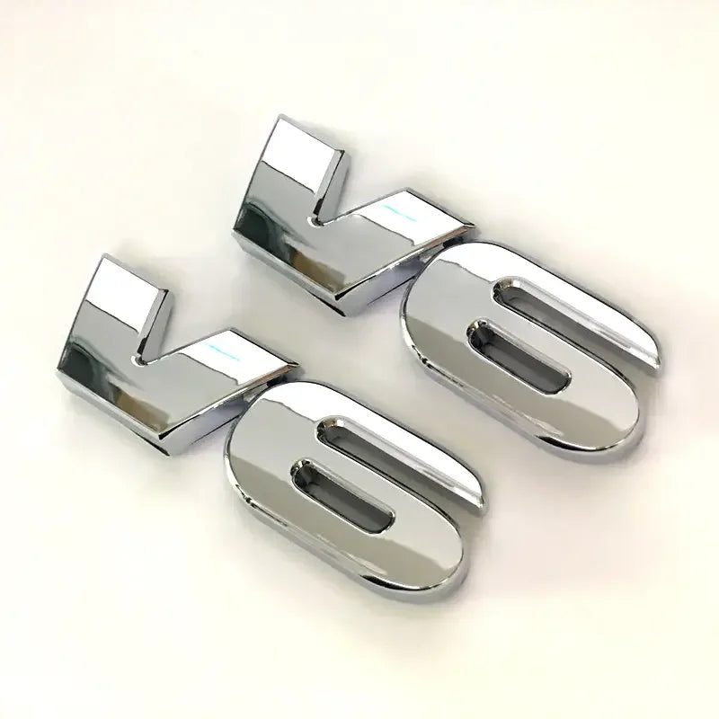V6 3D Matte Black Emblem Badge Sticker Car Trunk Rear Side SUV Truck