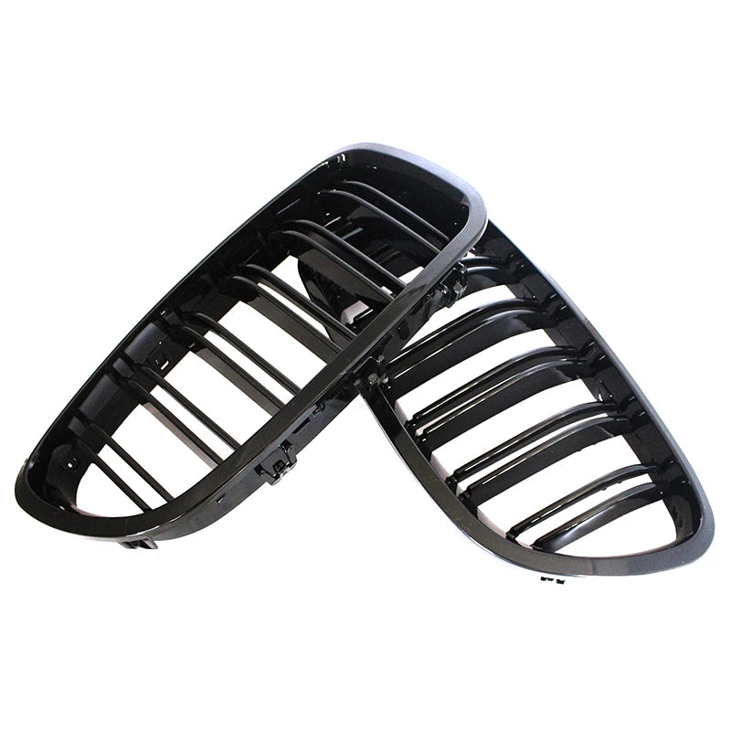 Gloss Black Dual Slat Kidney Grille for BMW 5 Series F10 F11 F18 2010–2017