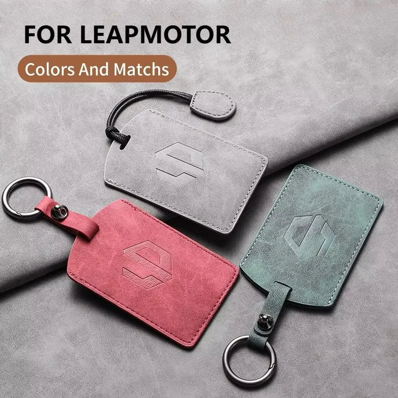 Leather Smart Key Case Cover for Leapmotor C10, C11, C16 & B01