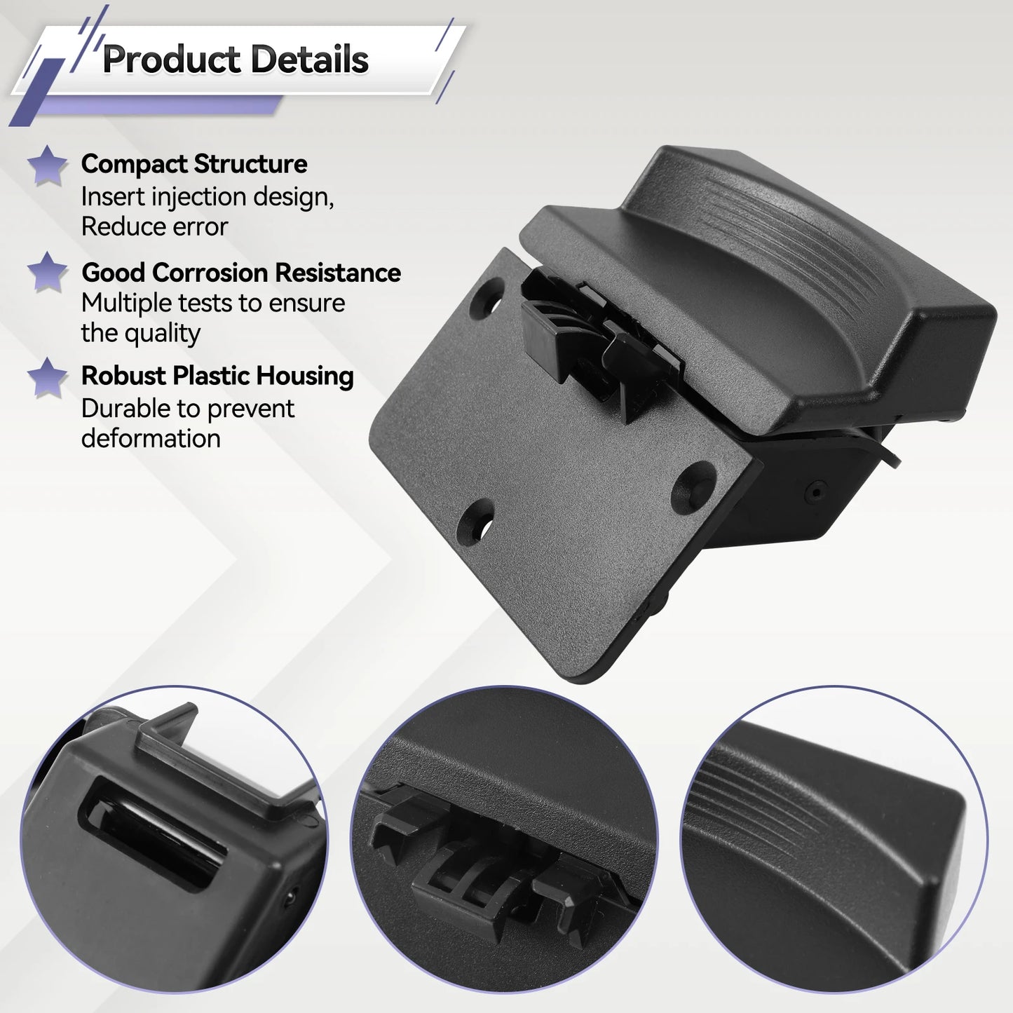 Center Console Armrest Latch Lock Knob for Dodge Ram 1500 2500 2013–2018