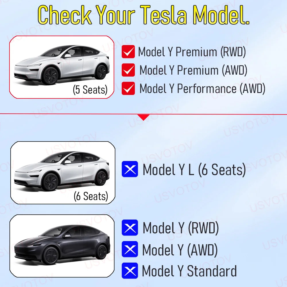 Premium Leather Rear Trunk Tailgate Mat for Tesla Model Y Juniper 2025-2026