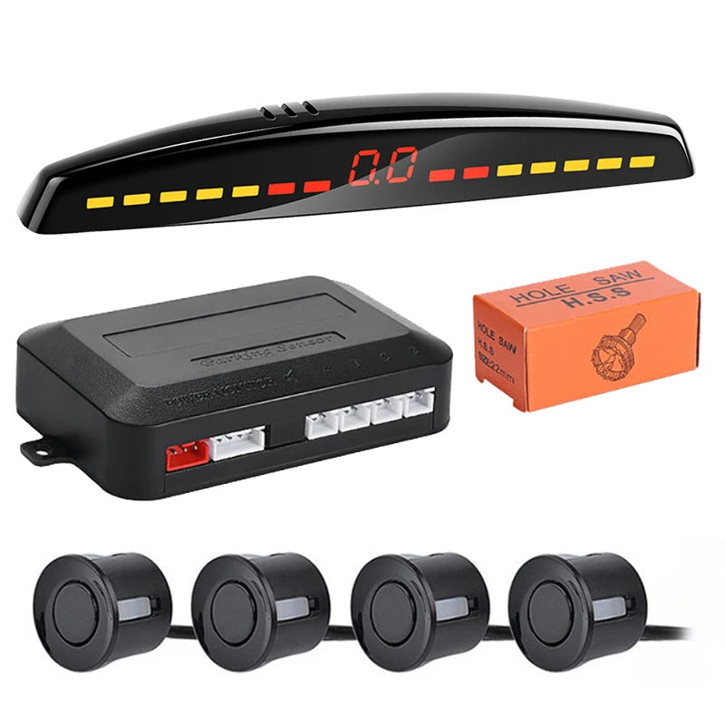Risingon Car Parktronic LED Parking Sensor Kit Radar Display Backup Monitor