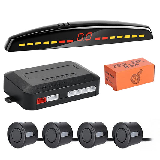 Risingon Car Parktronic LED Parking Sensor Kit Radar Display Backup Monitor