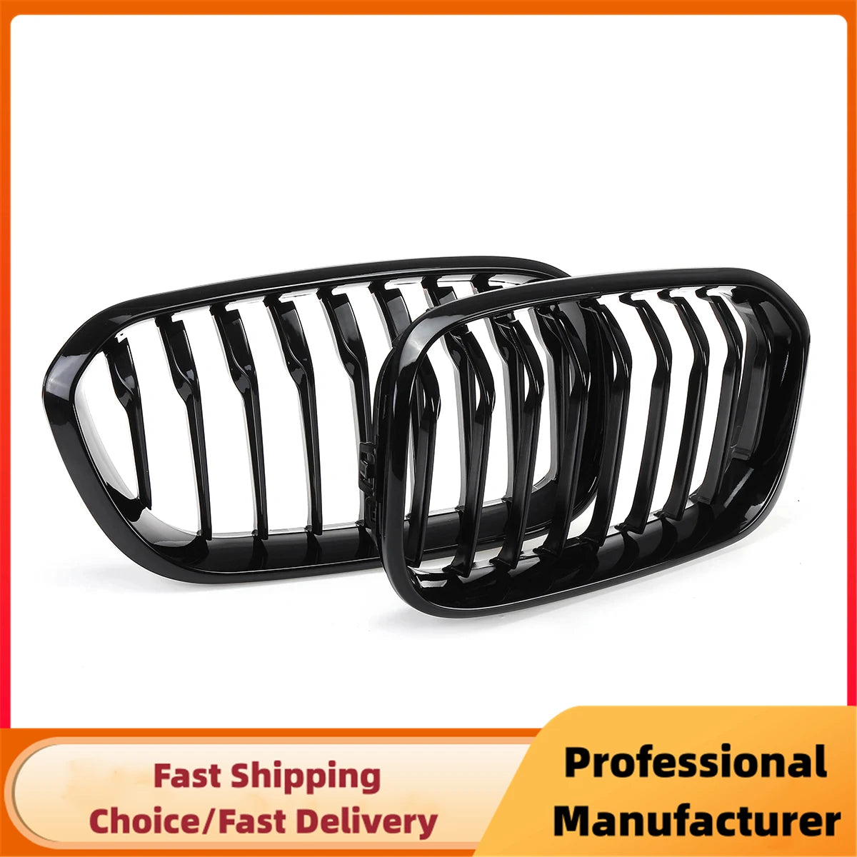 Gloss Black Kidney Grille for BMW 1 Series F20 F21 LCI 2015–2017