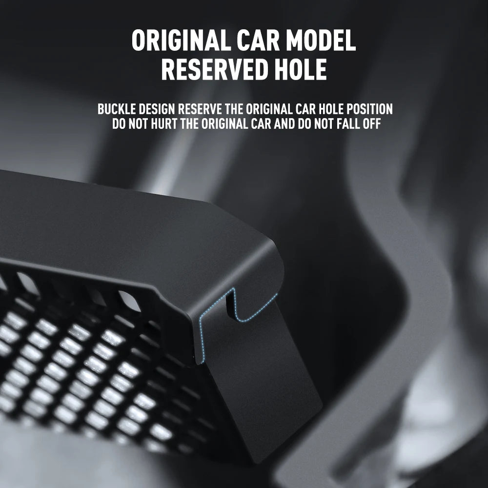 Front Cabin Cover Water Stop Debris Filter Guard for Tesla Model Y 2021-2024
