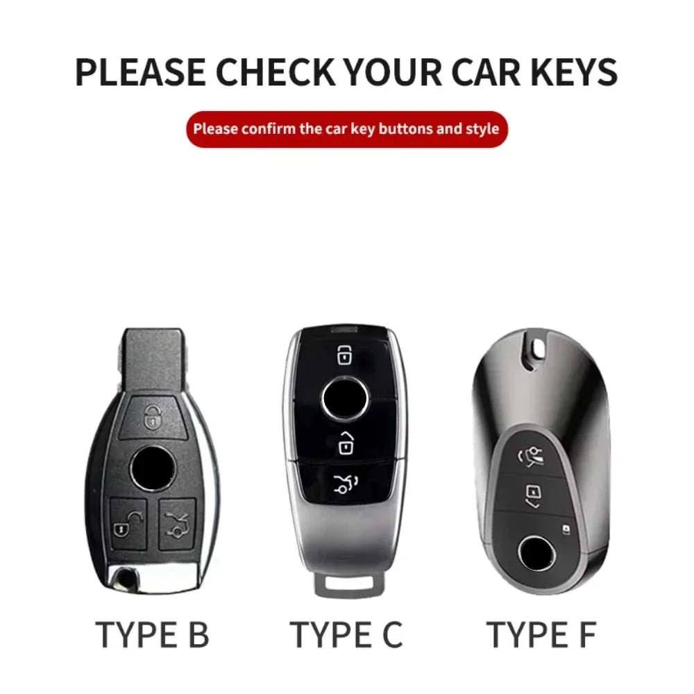 Smart Key Case Cover for Mercedes-Benz A, B, C, E, S-Class