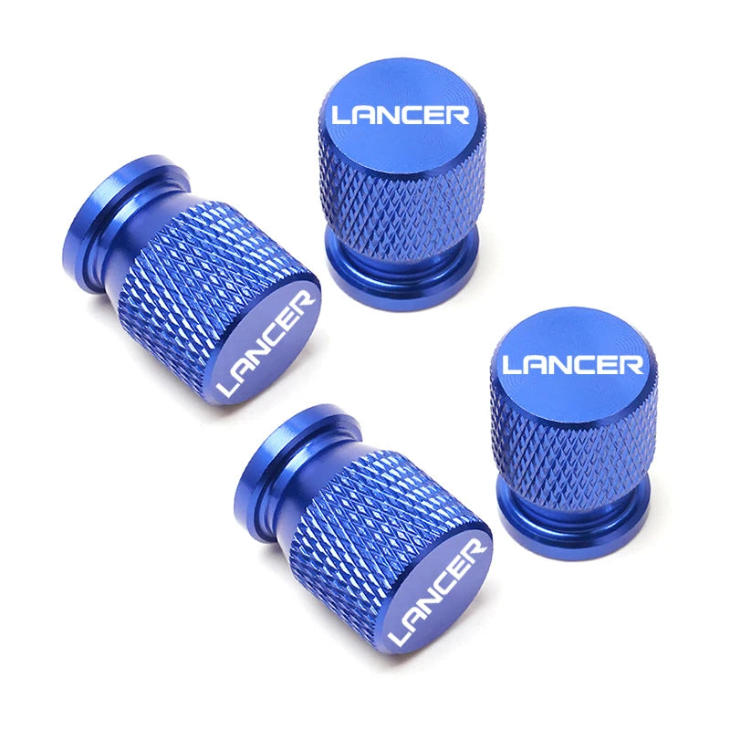 4PCS Mitsubishi Lancer Tire Valve Stem Caps Wheel Tyre Dustproof Waterproof