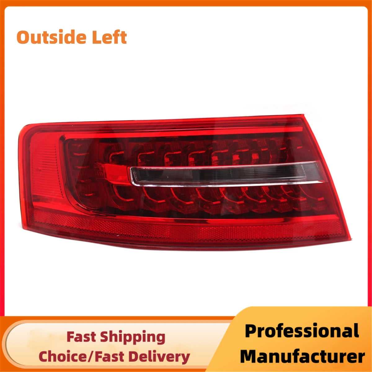 LED Tail Light Assembly for Audi A6 C6 S6 RS6 Saloon Sedan 2009–2011