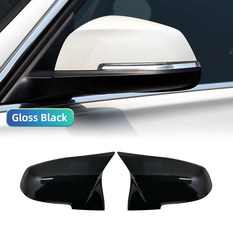 White Side Mirror Cover Caps for BMW 1 2 3 3GT 4 Series X1 E84 M2 i3 F20 F21 F22