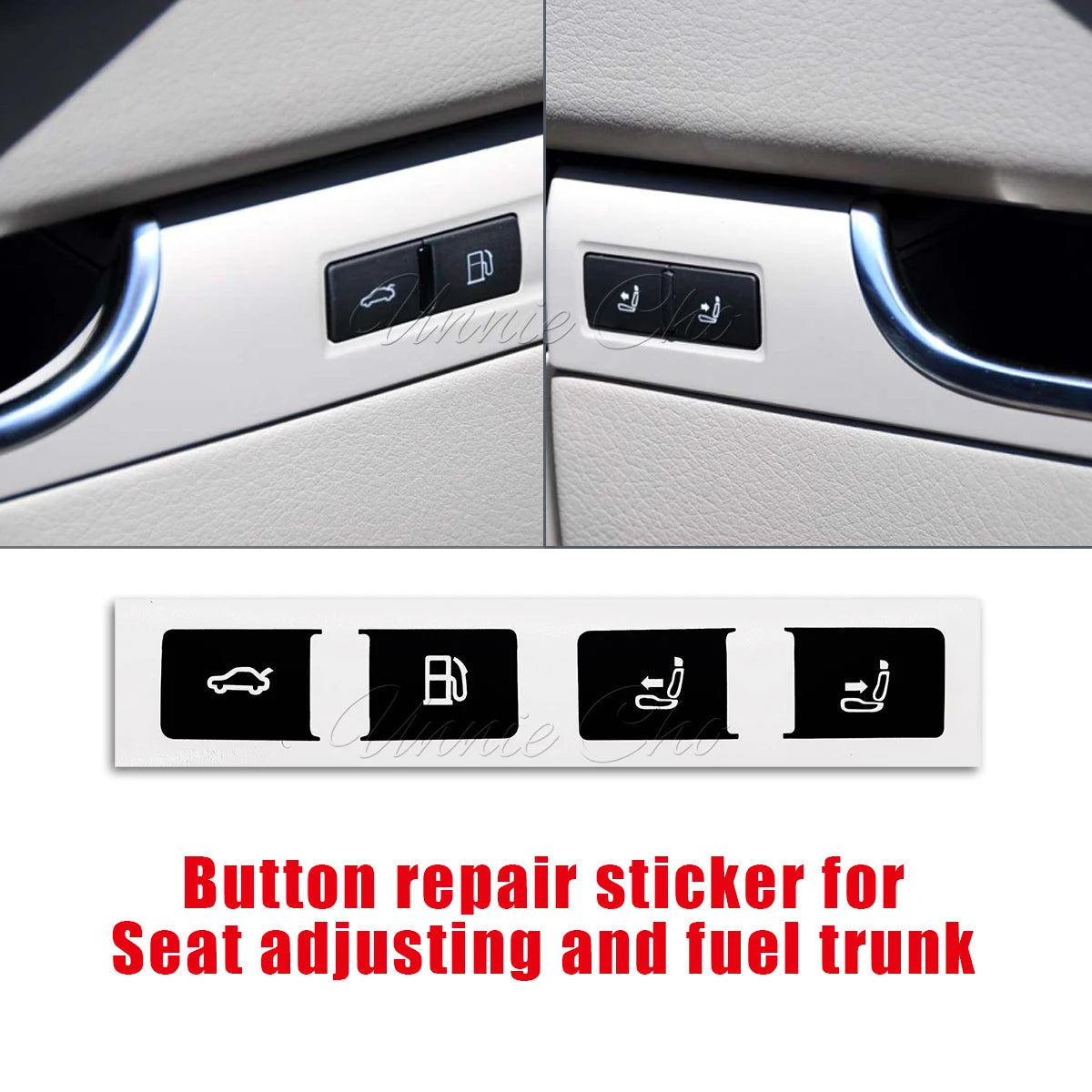 Button Repair Stickers for Audi A8 Dashboard Seat Adjustment Fuel & Trunk Switch
