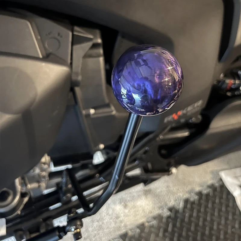 Universal Acrylic Round Ball Gear Shift Knob with 3 Copper Thread Adapters