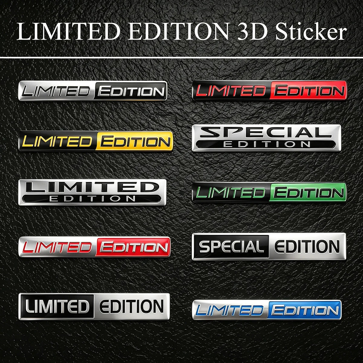 3D Aluminum Limited Edition Car Emblem Badge Sticker Auto Motorcycle Decal