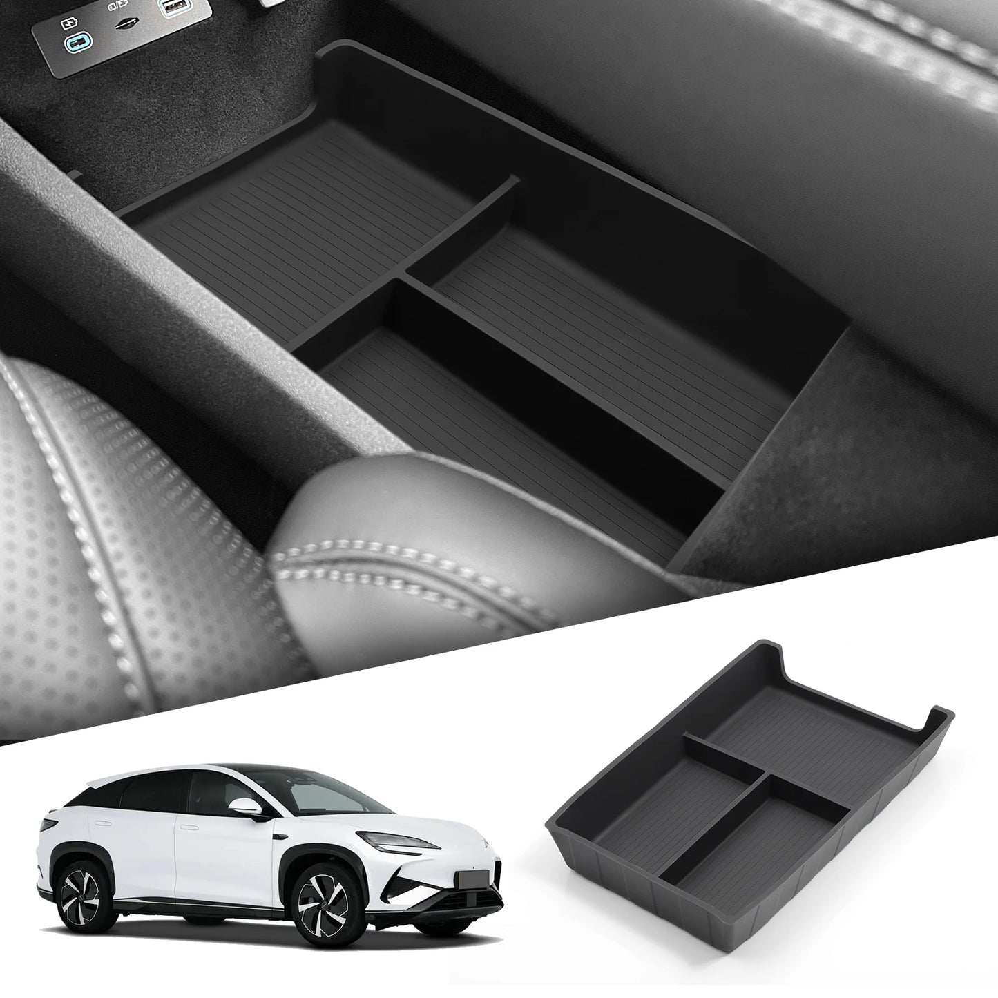 Center Console Armrest Storage Box Organizer for BYD Sealion 07 2024–2025