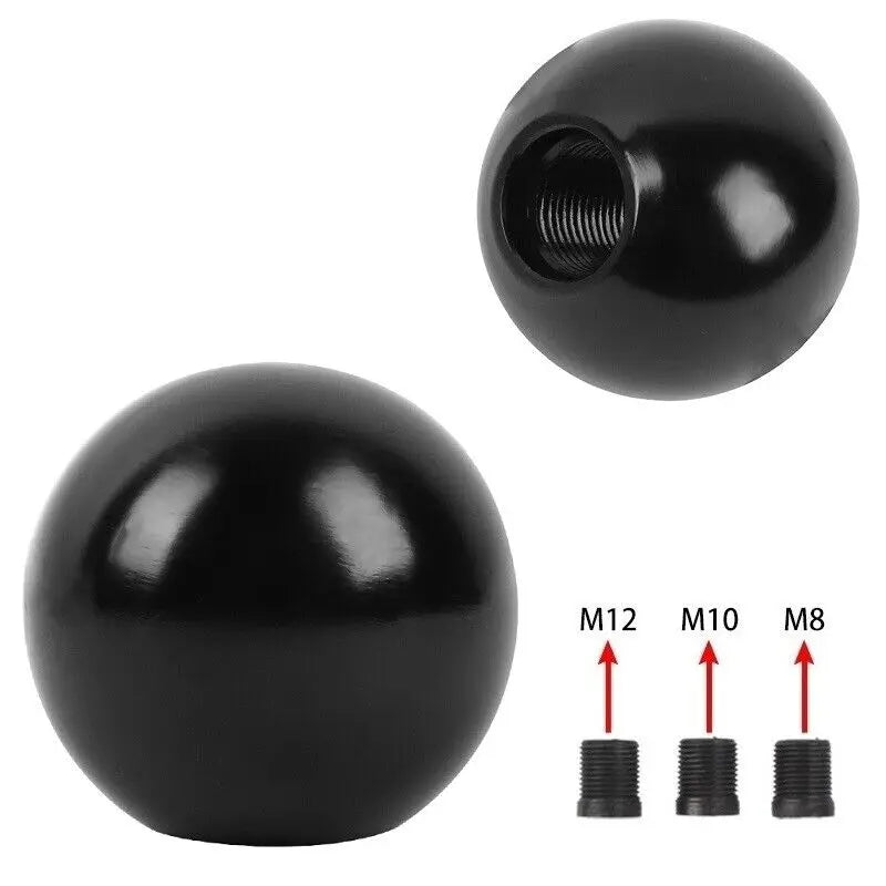 Aluminium Round Ball Manual Gear Shift Knob M12 M10 M8