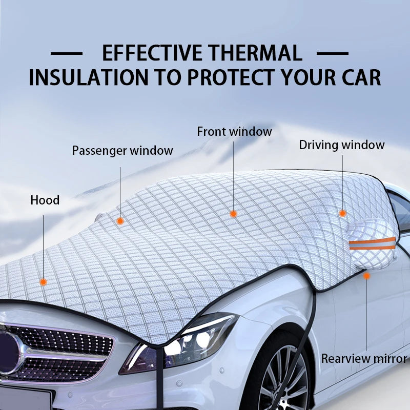 SEAMETAL Car Windshield Snow Sun Shade Waterproof UV Front Window Cover