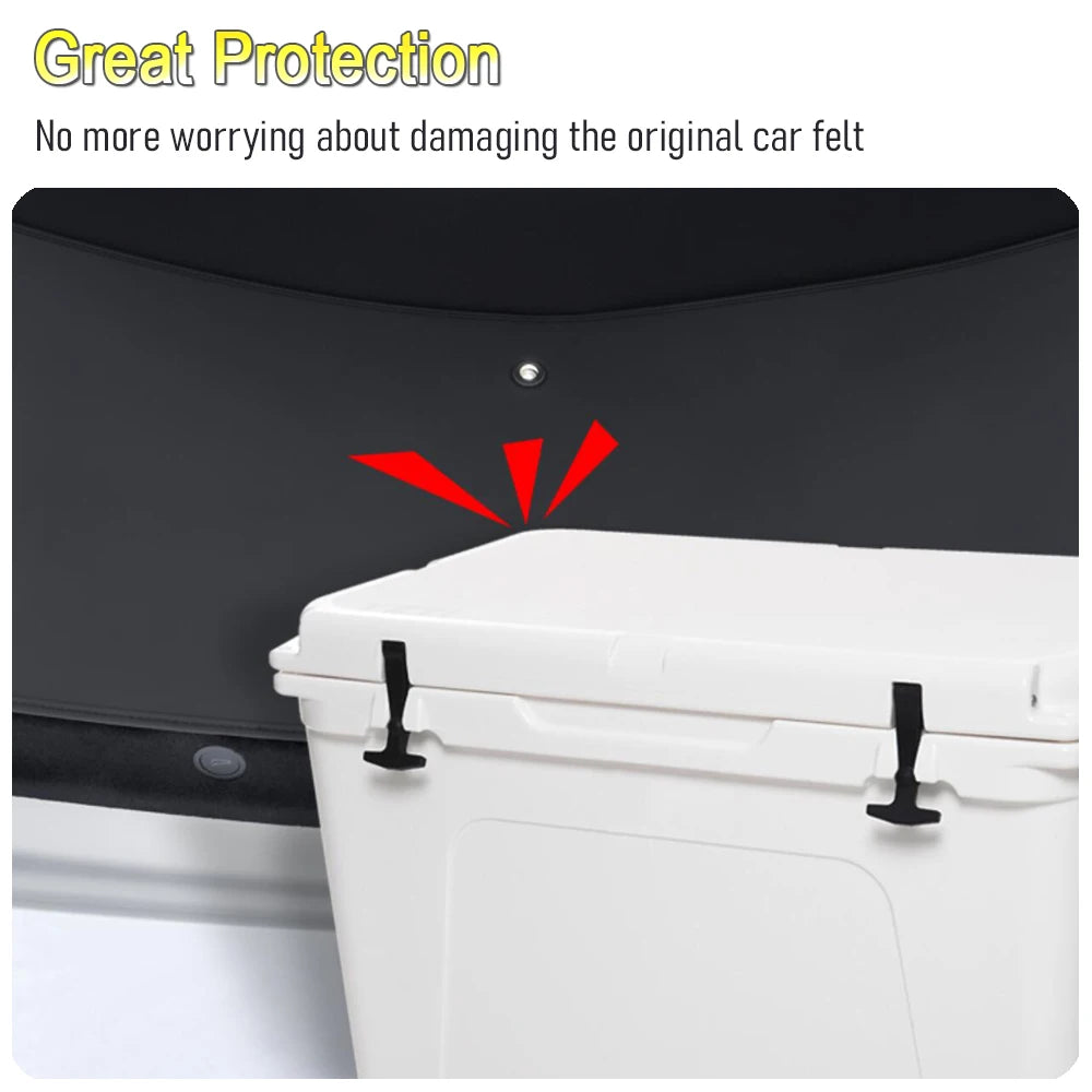 Premium Leather Rear Trunk Tailgate Mat for Tesla Model Y Juniper 2025-2026