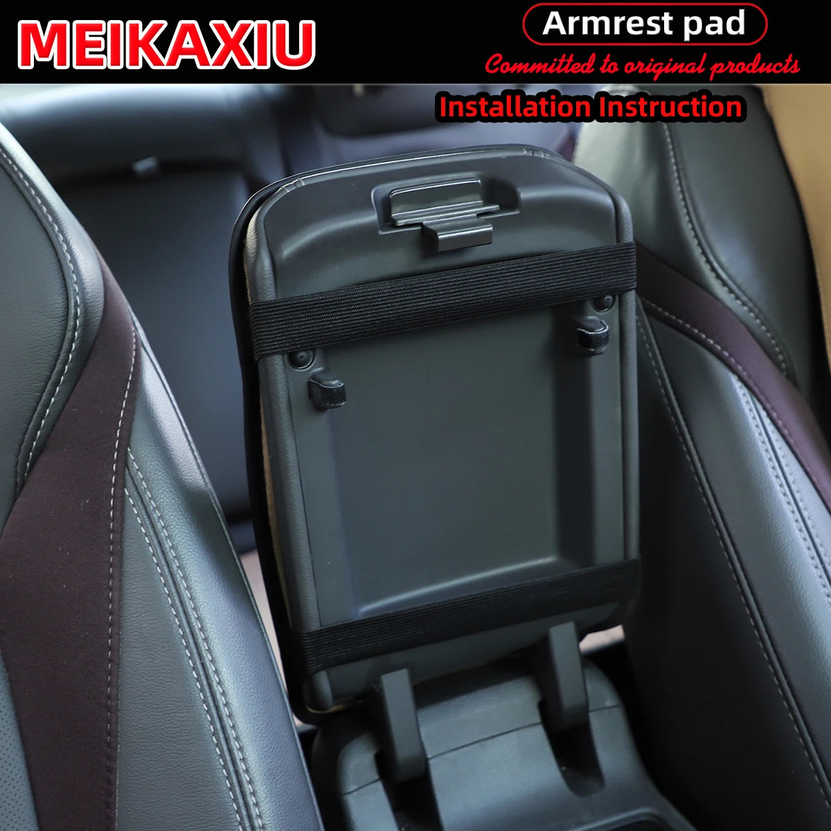 Queen Bling Car Armrest Cushion Rhinestone Center Console Cover for Women