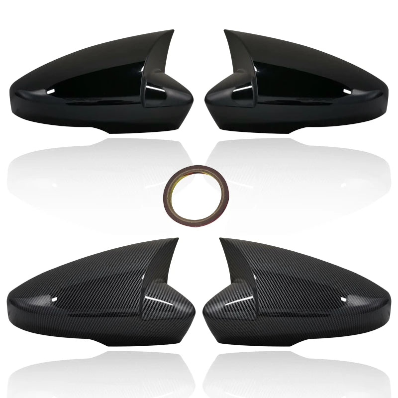 Side Mirror Cover Caps for Skoda Octavia Mk3 A7 2014–2019 & VW T-Roc 2017–2019