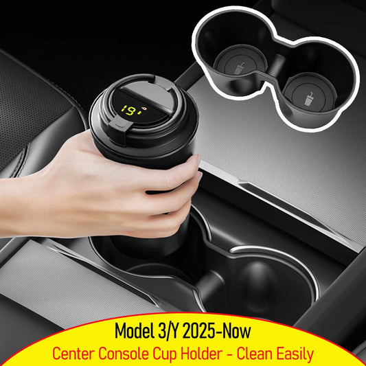 Center Console Cup Holder Insert for Tesla Model Y Juniper & Model 3 Highland 2025