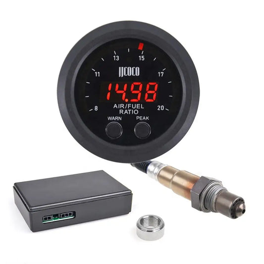 52MM Universal Air Fuel Ratio Gauge 12V LED Digital Wideband O2 Oxygen Sensor