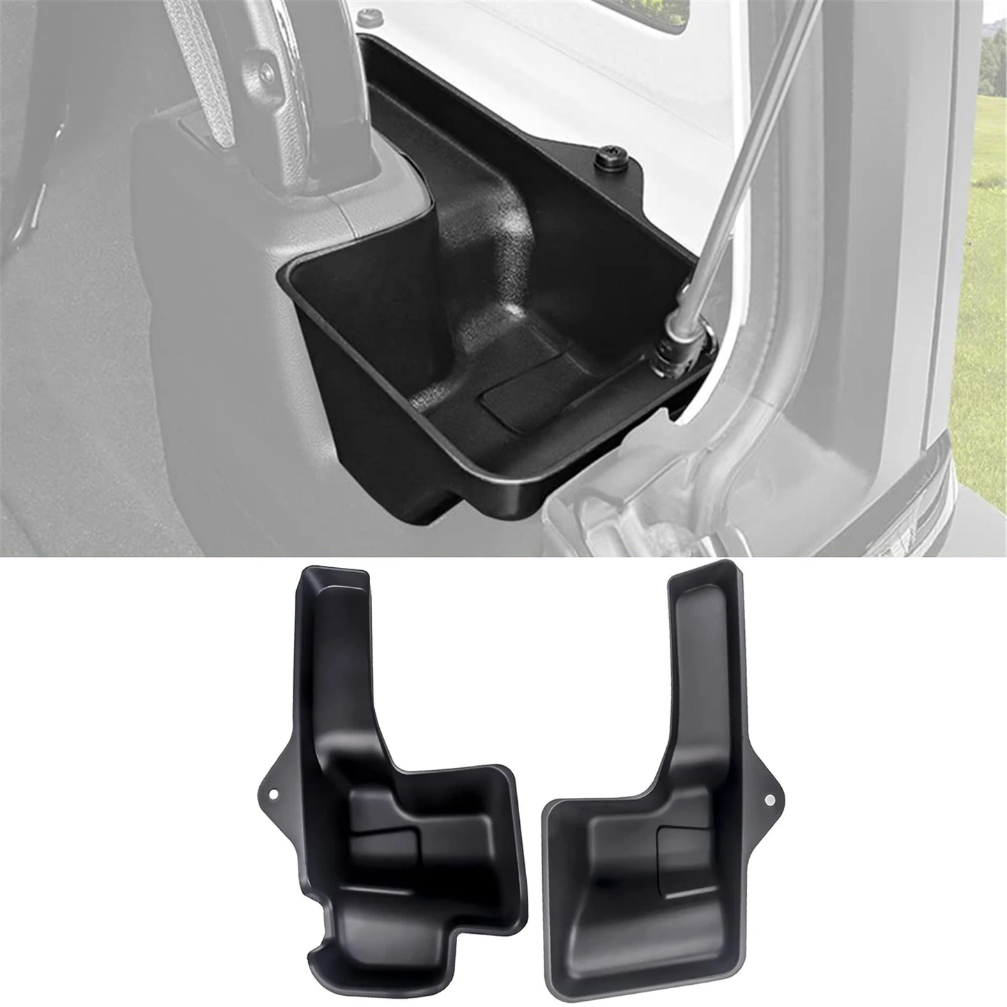 Rear Cargo Trunk Organizer Storage Tray for Jeep Wrangler JL JLU 4-Door 2018–2023