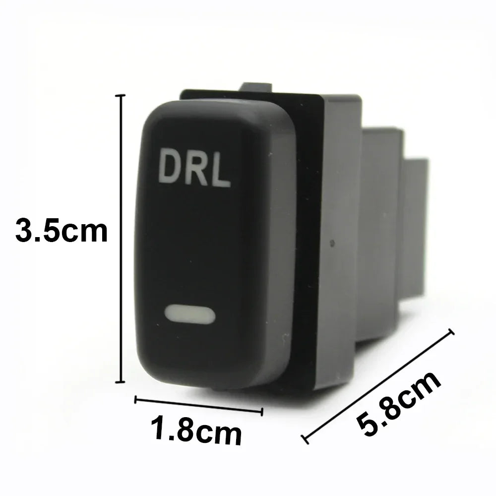 Red LED Fog Light DRL Power Switch Button for Mitsubishi Pajero Lancer