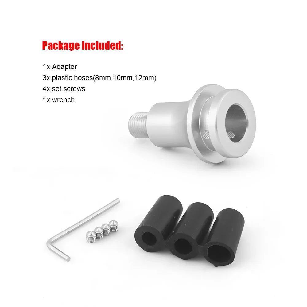 M12x1.25 Aluminum Gear Shift Knob Adapter for Universal Manual Car Shifter
