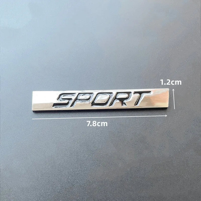 3D Black Chrome Sport Car Emblem Badge Sticker for Toyota Honda Nissan VW Audi