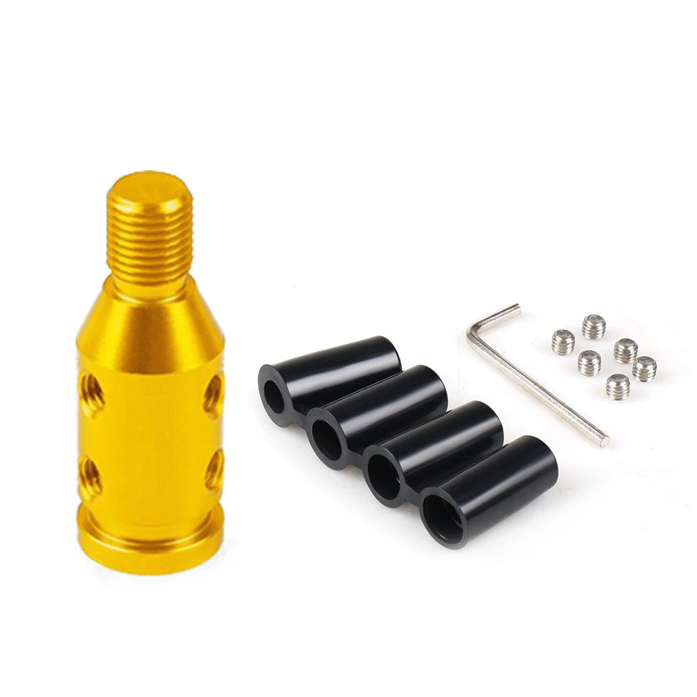 Aluminum Gear Shift Knob Adapter M12x1.25 BMW Mini M10x1.5 Honda Manual