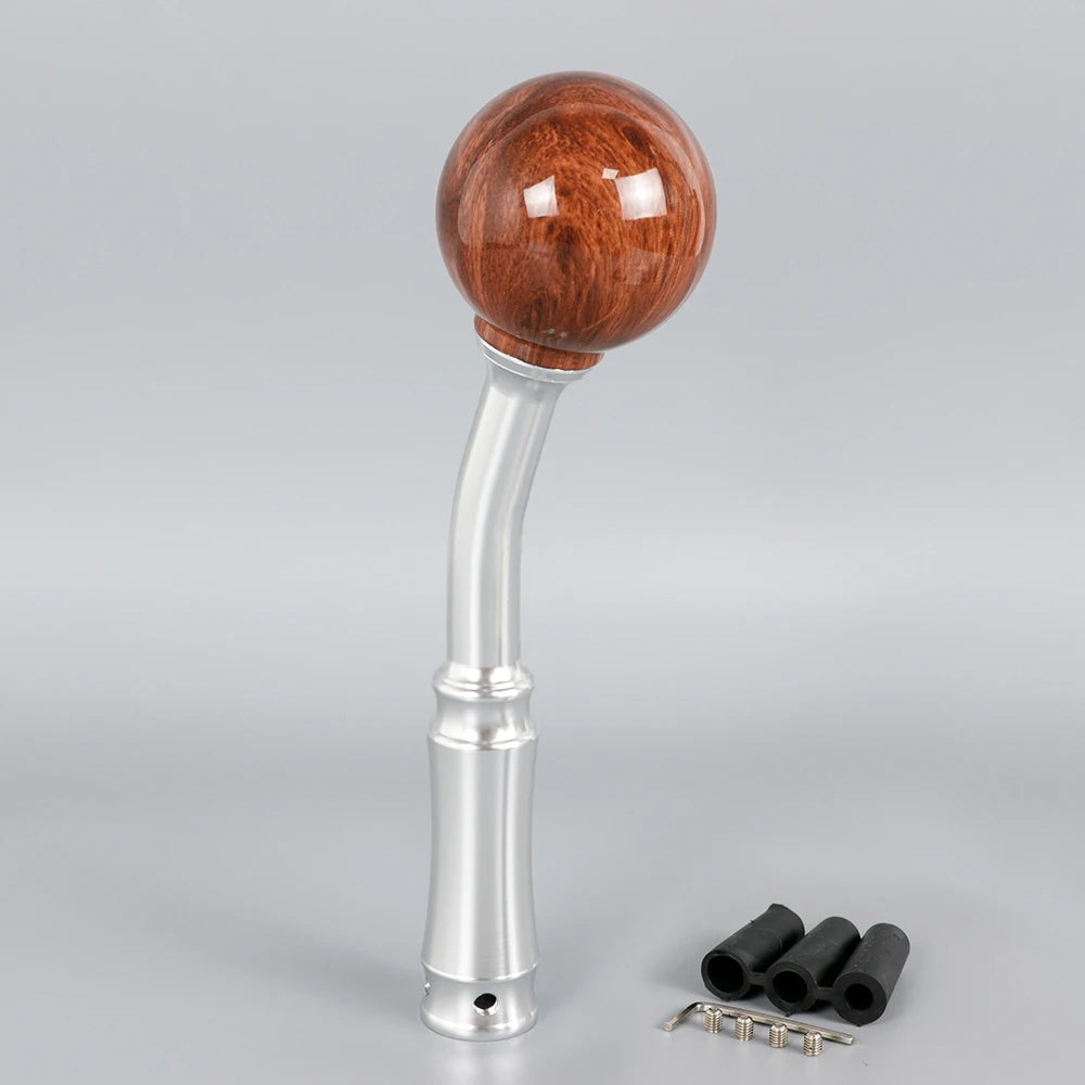 Peach Wood Look Gear Shift Knob Extender Manual Shifter Lever Extension Universal