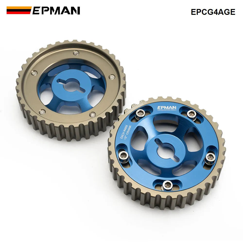 Blox 2PCS Adjustable Cam Gear Pulley Set for Toyota 4AGE 16V 1984-1989