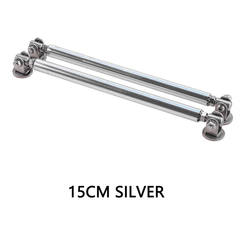 Universal Adjustable Bumper Lip Splitter Support Rods 100 150 200mm Car Kit